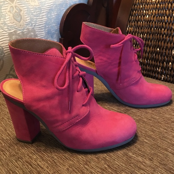 Maison Margiela BOOTS Booties MM6 HEELS - Pink / Red Sz 6 (EU 36) NICE! - Picture 2 of 16